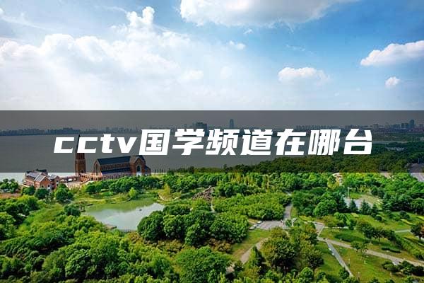 cctv国学频道在哪台