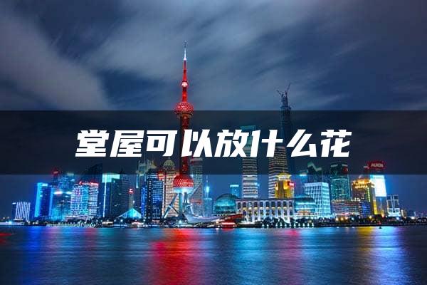 堂屋可以放什么花