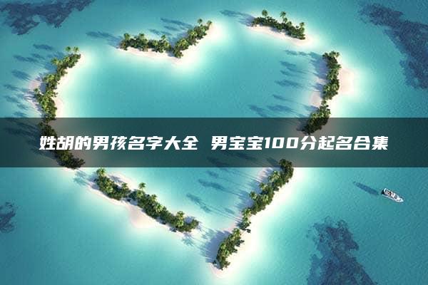 姓胡的男孩名字大全 男宝宝100分起名合集