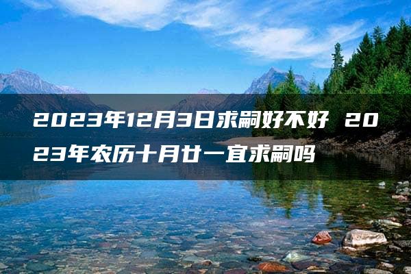 2023年12月3日求嗣好不好 2023年农历十月廿一宜求嗣吗