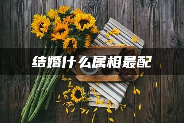 结婚什么属相最配