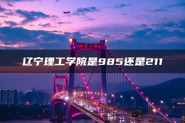 辽宁理工学院是985还是211