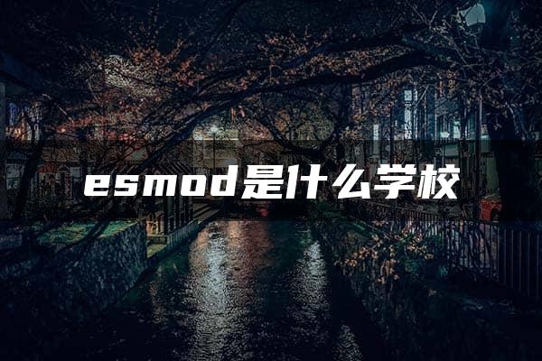 esmod是什么学校