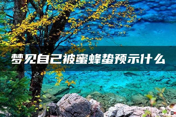 梦见自己被蜜蜂蛰预示什么