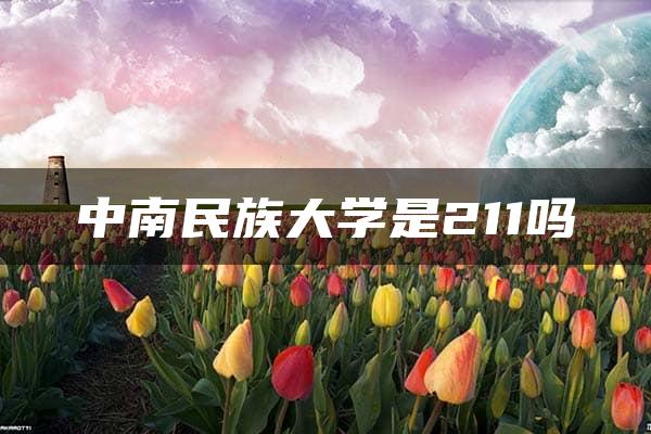 中南民族大学是211吗