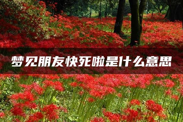 梦见朋友快死啦是什么意思