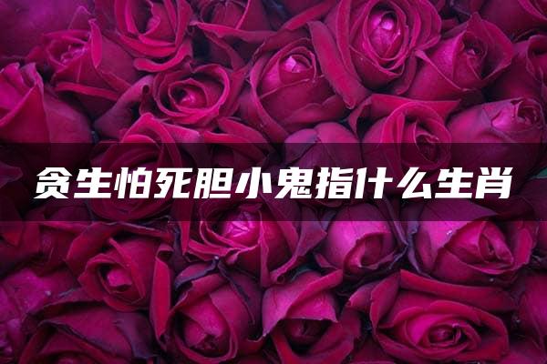 贪生怕死胆小鬼指什么生肖