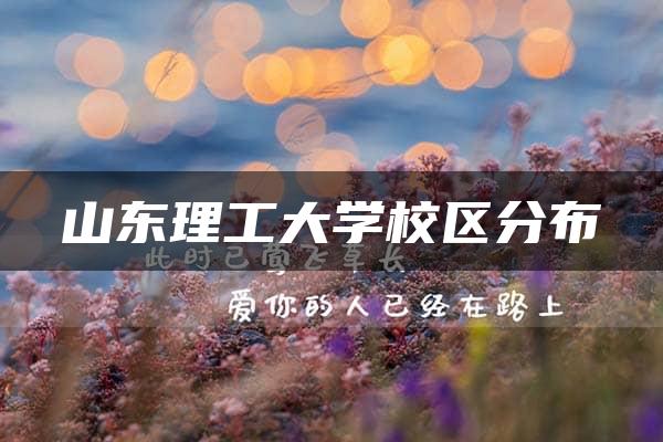 山东理工大学校区分布