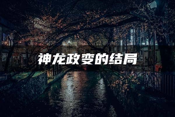 神龙政变的结局