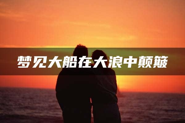 梦见大船在大浪中颠簸