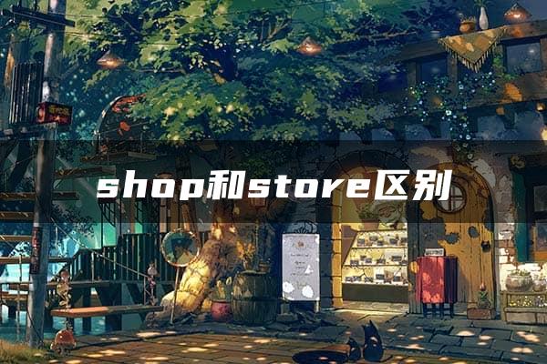 shop和store区别