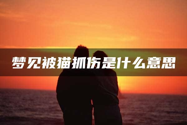 梦见被猫抓伤是什么意思