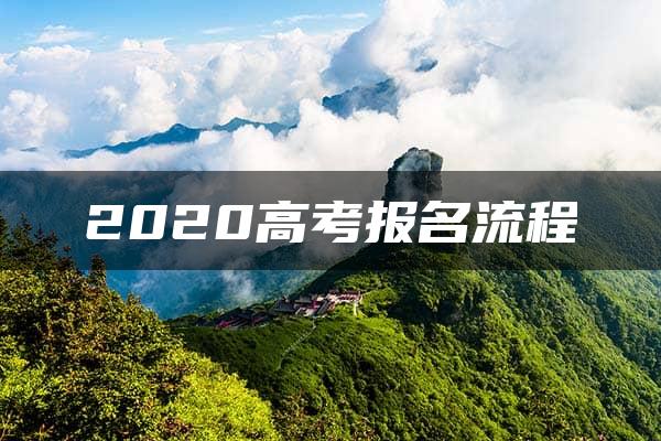 2020高考报名流程