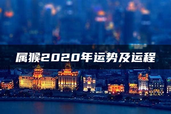 属猴2020年运势及运程