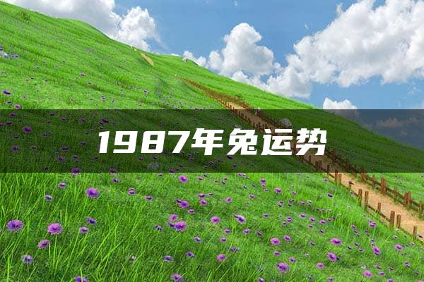 1987年兔运势