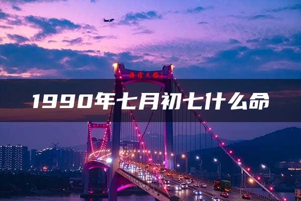 1990年七月初七什么命