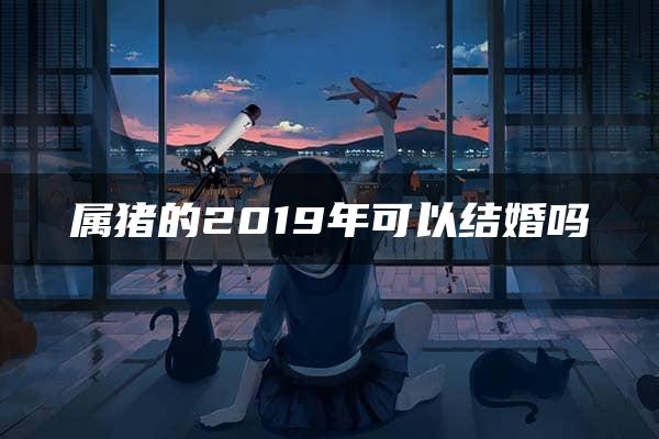 属猪的2019年可以结婚吗