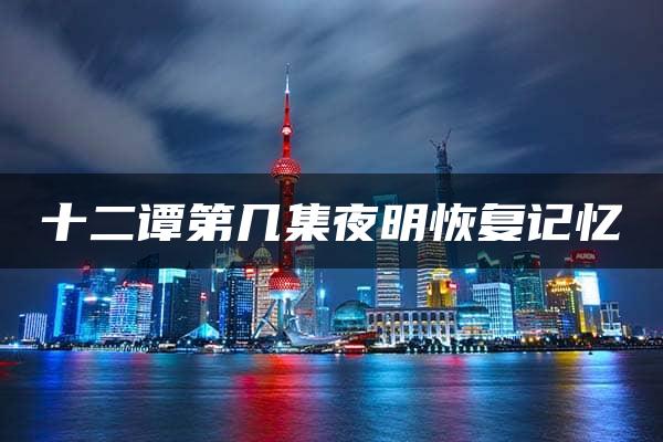 十二谭第几集夜明恢复记忆