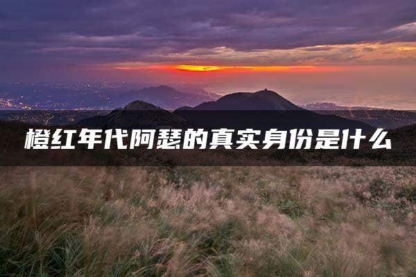 橙红年代阿瑟的真实身份是什么