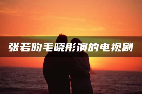 张若昀毛晓彤演的电视剧