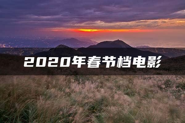 2020年春节档电影