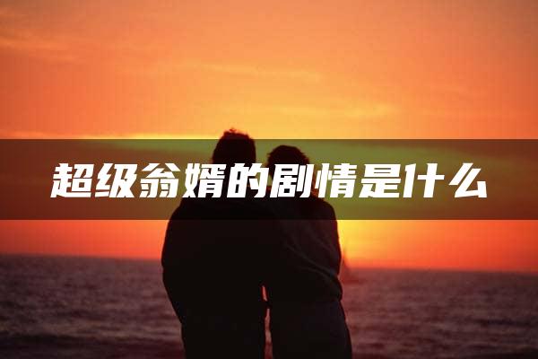 超级翁婿的剧情是什么