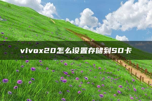 vivox20怎么设置存储到SD卡