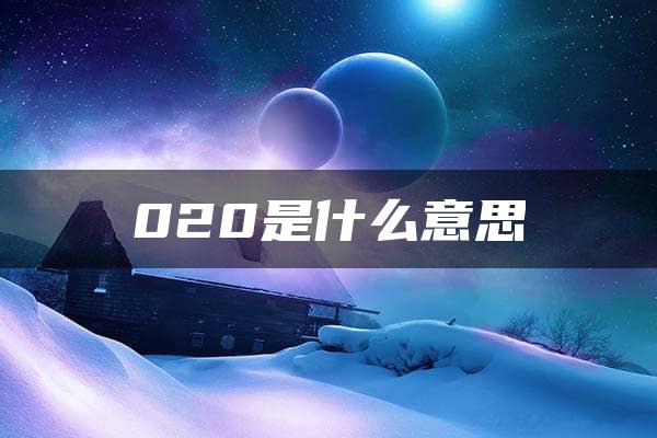 020是什么意思