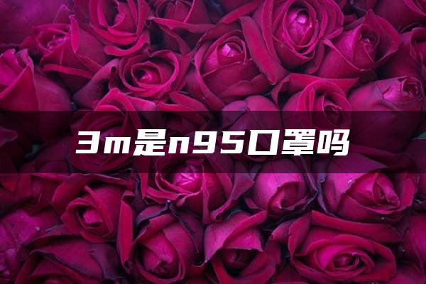 3m是n95口罩吗