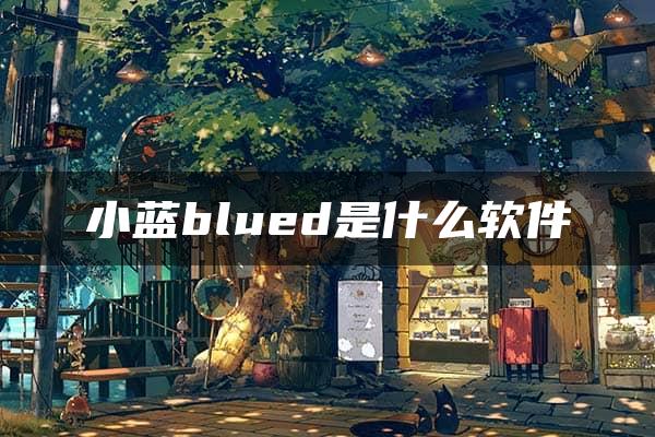 小蓝blued是什么软件