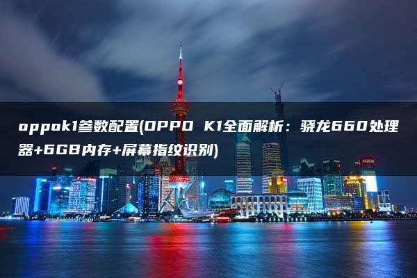 oppok1参数配置(OPPO K1全面解析：骁龙660处理器+6GB内存+屏幕指纹识别)