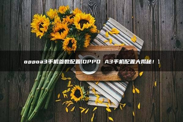 oppoa3手机参数配置(OPPO A3手机配置大揭秘！)