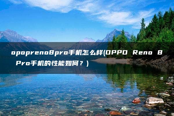 opopreno8pro手机怎么样(OPPO Reno 8 Pro手机的性能如何？)