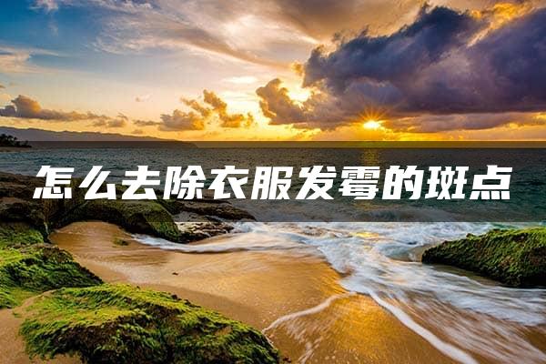 怎么去除衣服发霉的斑点