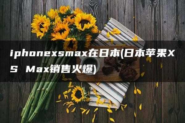 iphonexsmax在日本(日本苹果XS Max销售火爆)