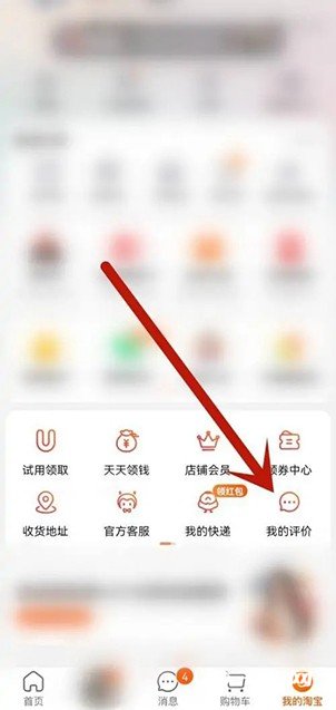 淘宝我的评价在哪里