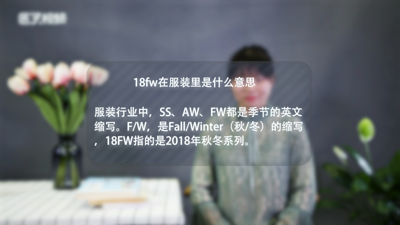 18fw在服装里是什么意思