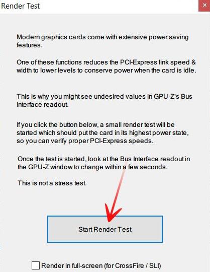 GPU-Z怎么进行Render Test