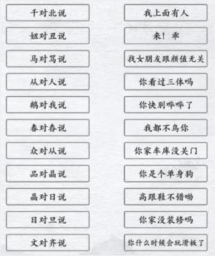 汉字进化文字趣味组合造句图文通关攻略