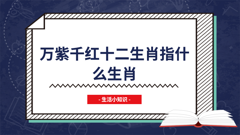 万紫千红十二生肖指什么生肖