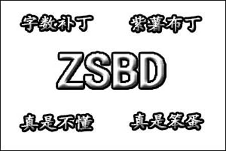 zsbd是什么意思梗