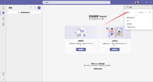 Microsoft Teams怎么更改缩放大小