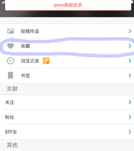 Pixiv怎么查看收藏