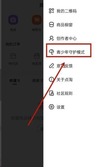 点淘怎么设置未成年模式