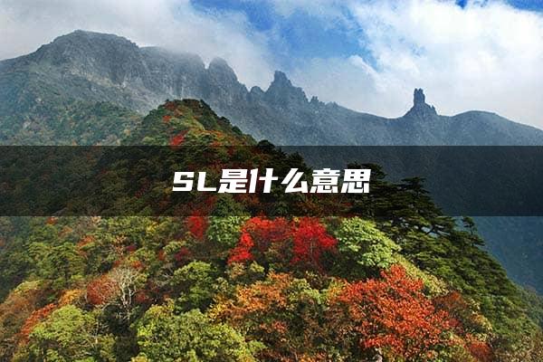 SL是什么意思