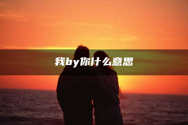 我by你什么意思