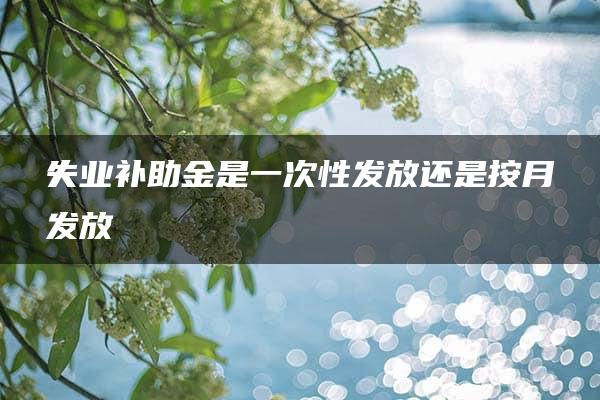 失业补助金是一次性发放还是按月发放