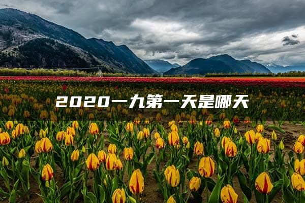 2020一九第一天是哪天