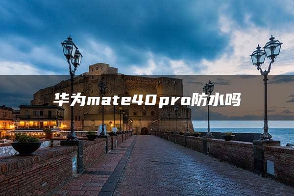 华为mate40pro防水吗