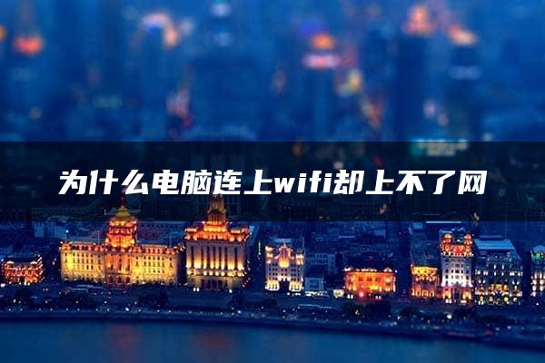 为什么电脑连上wifi却上不了网